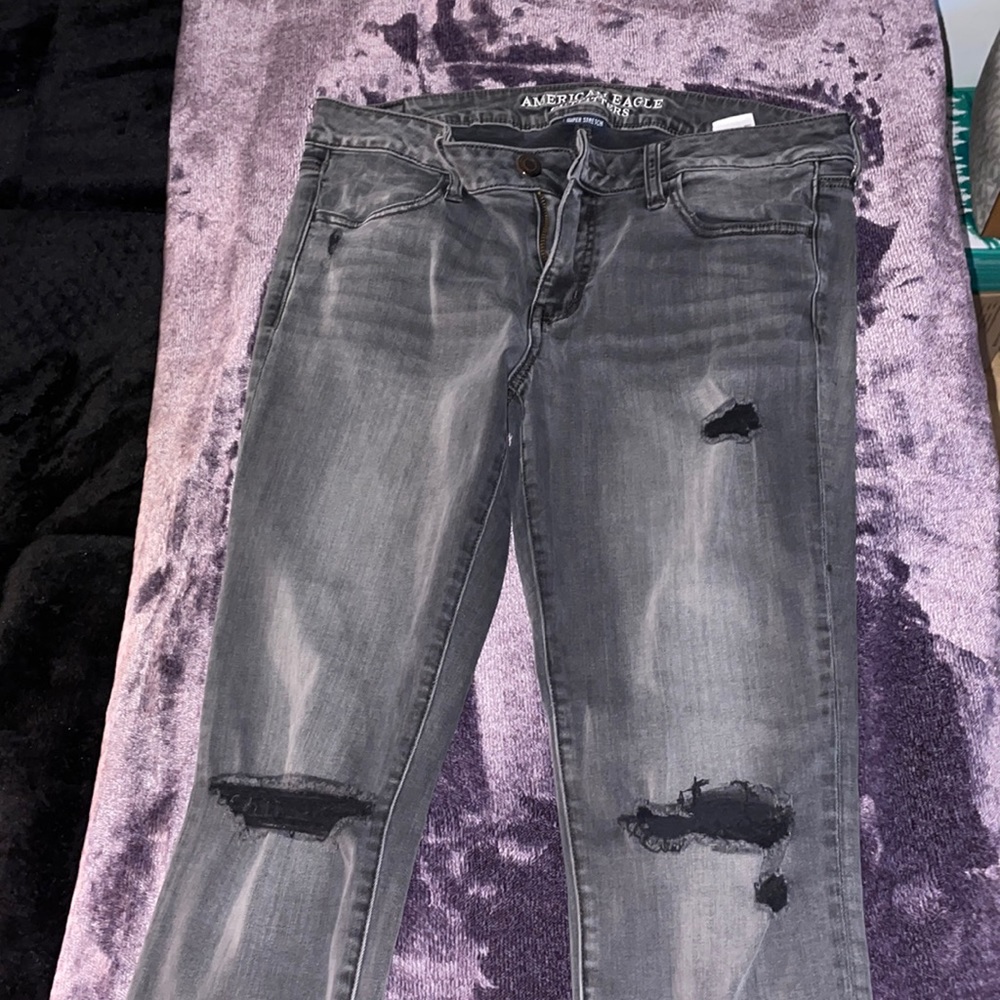 American Eagle Gray/Black jeans
